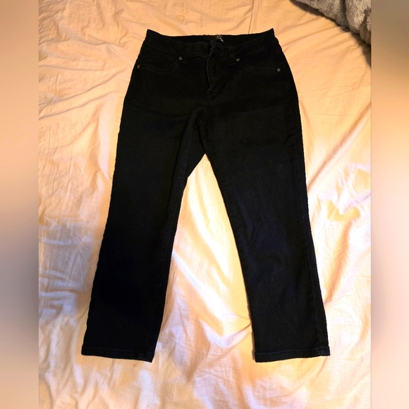 EUC 1822 jeans stretch low crop 21in inseam thin lightweight - Picture 1 of 7